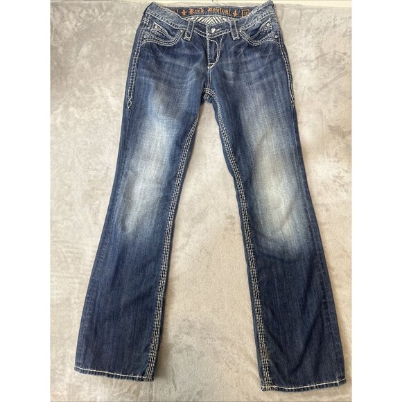 Women’s Rock Revival Elaina Easy Boot Jeans 28 - Picture 2 of 11